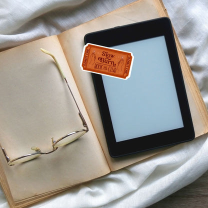 Slow Burn Book Club Sticker | Romance Reader Kindle Stickers