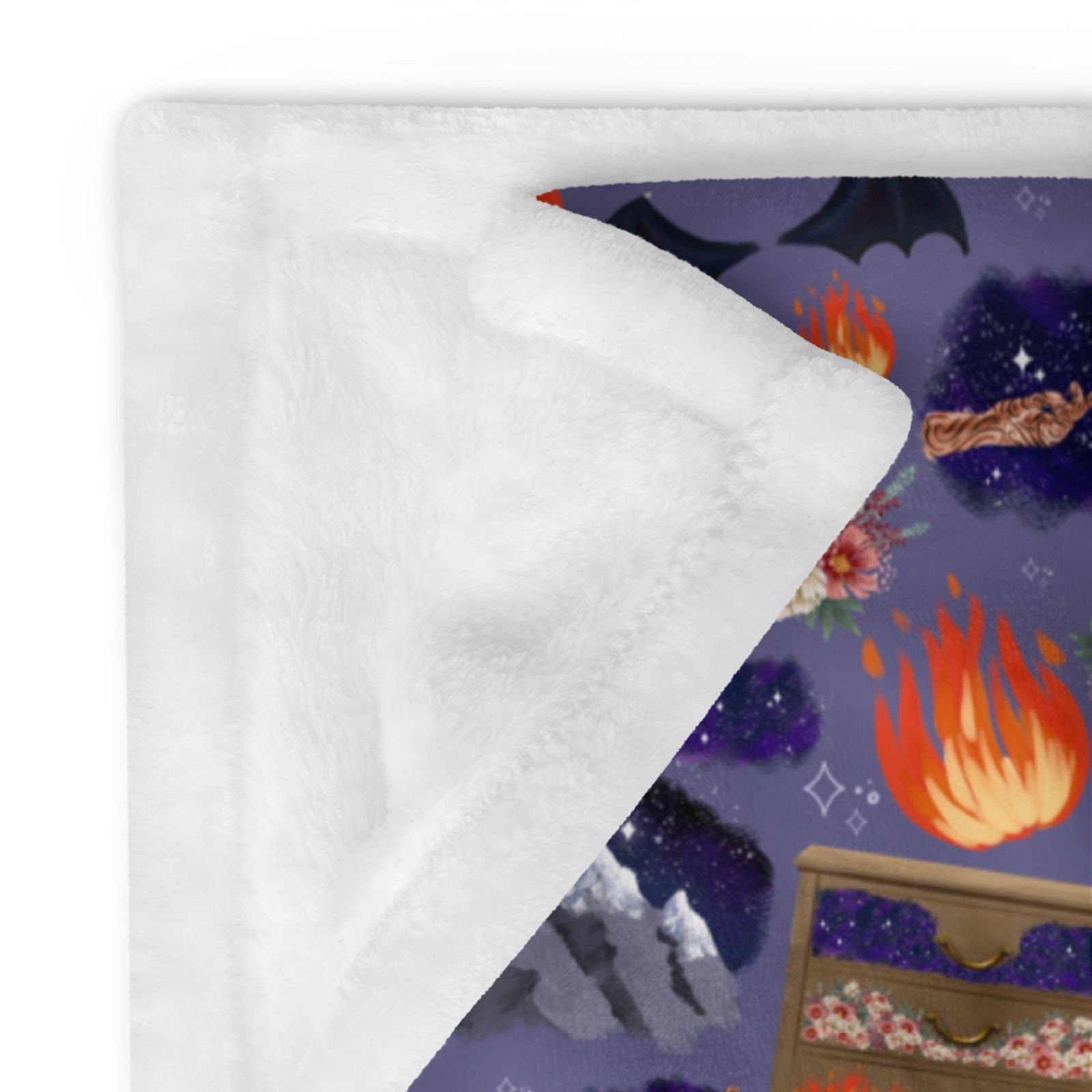 ACOTAR Feyre’s Paintings Throw Blanket | Sarah J Maas | Bookish Merch - Serafine Art & Design - 