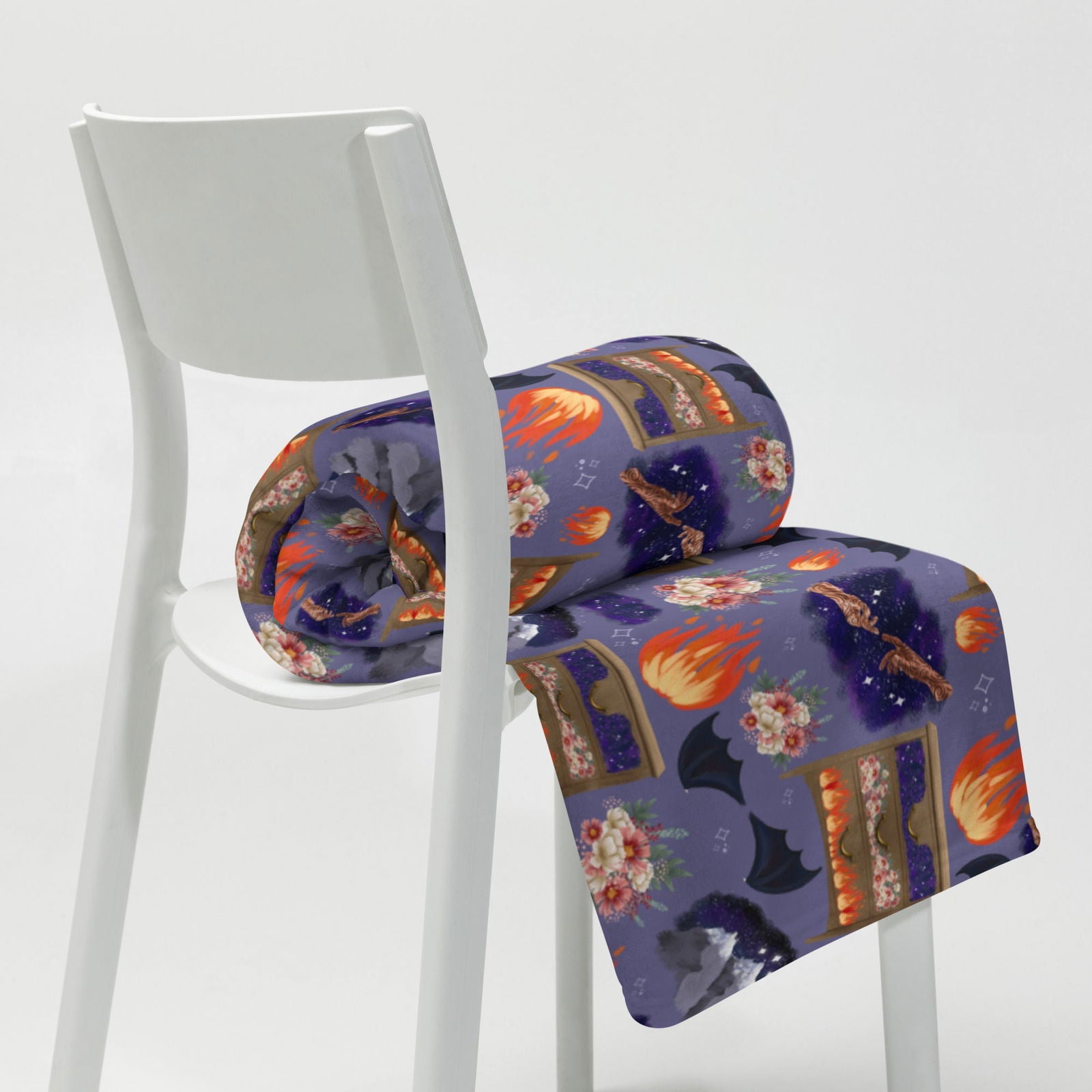 ACOTAR Feyre’s Paintings Throw Blanket | Sarah J Maas | Bookish Merch - Serafine Art & Design - 