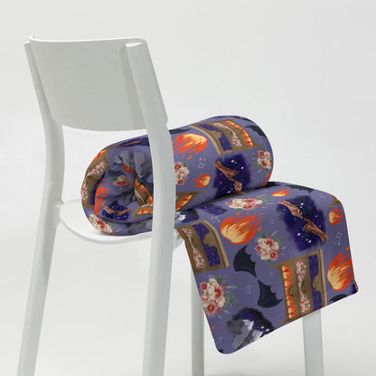 ACOTAR Feyre’s Paintings Throw Blanket | Sarah J Maas | Bookish Merch - Serafine Art & Design - 