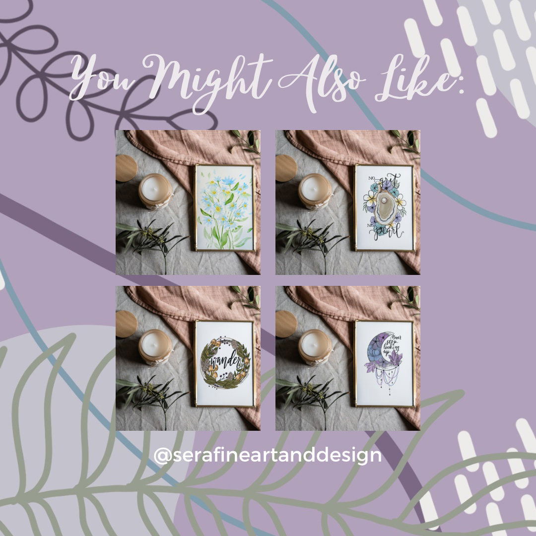ACOTAR To The Stars Who Listen Art Print | Sarah J Maas | Bookish Art - Serafine Art & Design - 