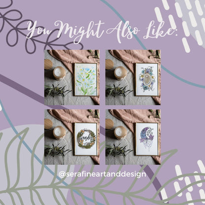 ACOTAR To The Stars Who Listen Art Print | Sarah J Maas | Bookish Art - Serafine Art & Design - 