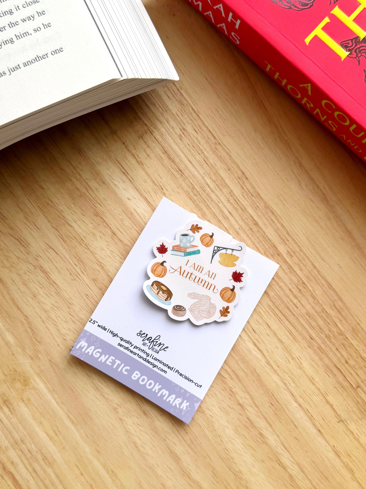 I Am An Autumn Small Town Cozy Magnetic Bookmark