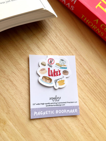 Cozy Small Town Cafe Magnetic Bookmark