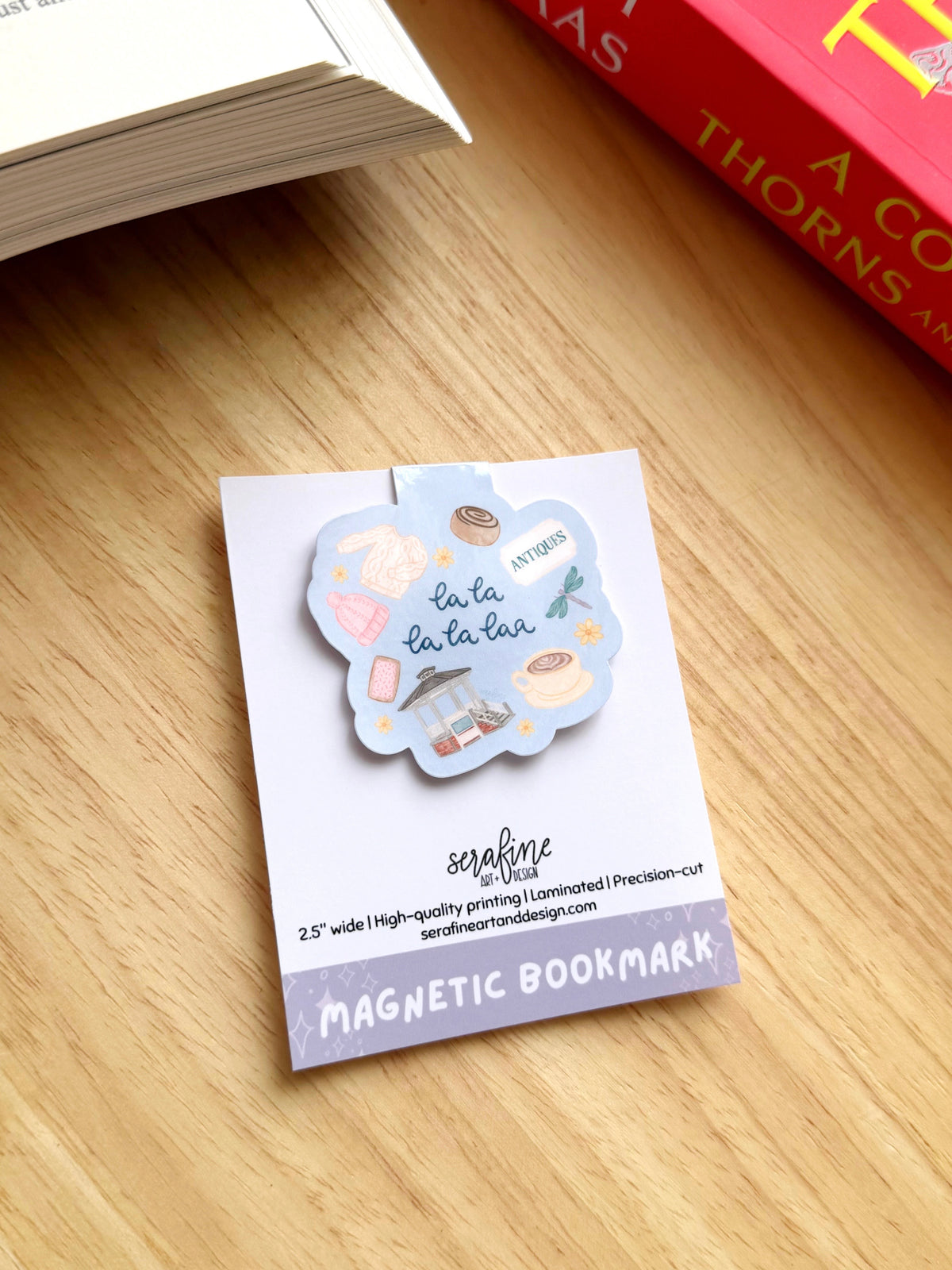 La La La La Laaa Cozy Small Town Magnetic Bookmark