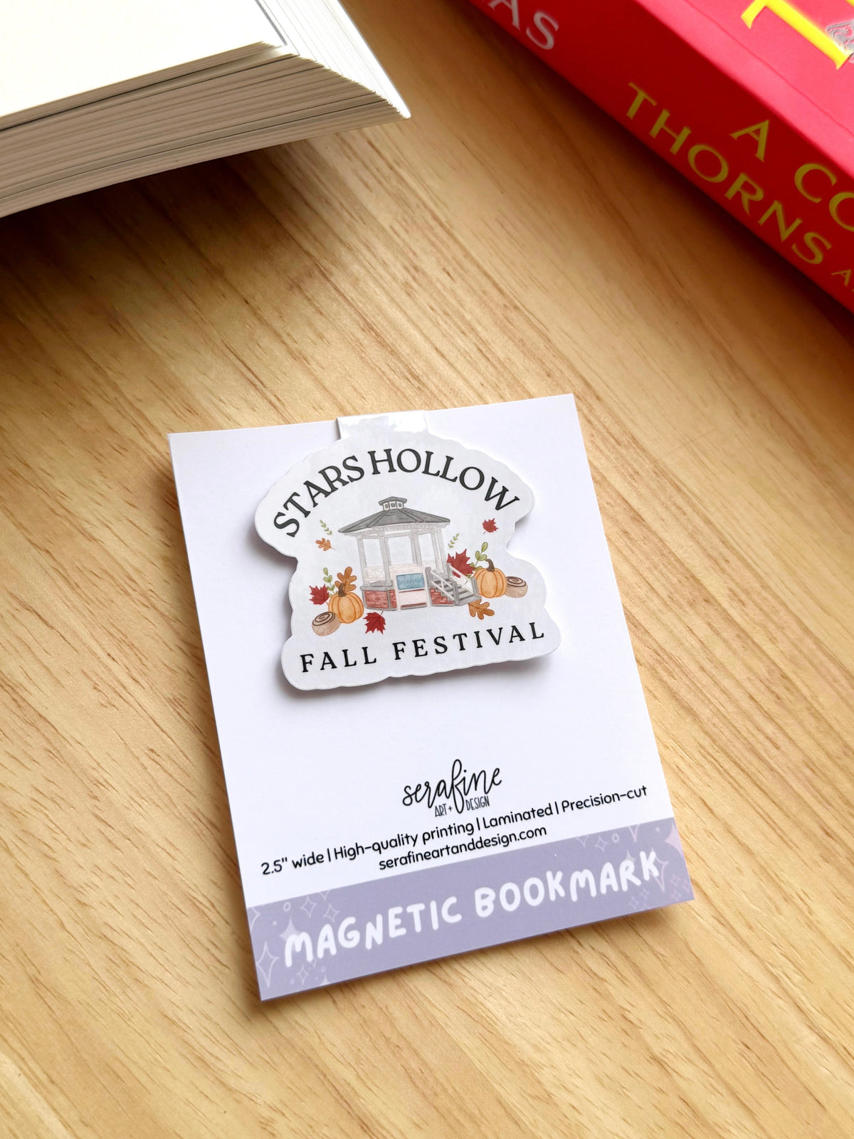 Fall Festival Small Town Cozy Magnetic Bookmark