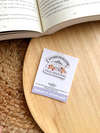 Fall Festival Small Town Cozy Magnetic Bookmark