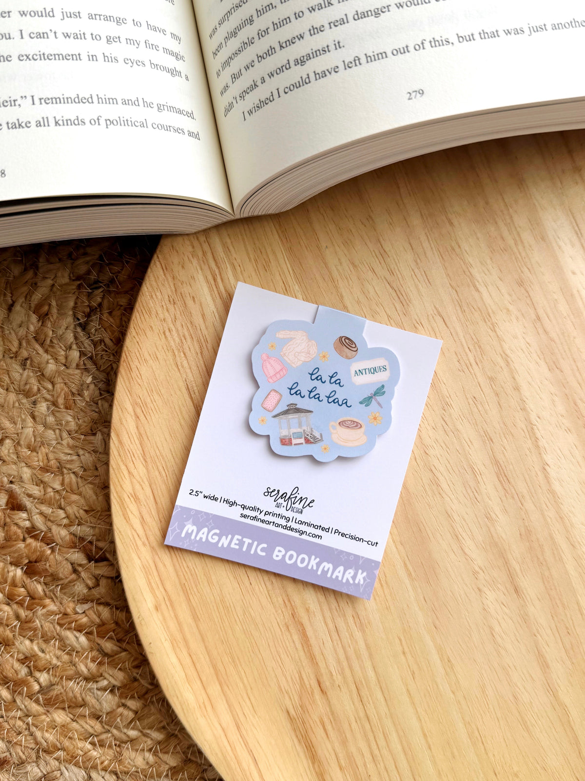 La La La La Laaa Cozy Small Town Magnetic Bookmark