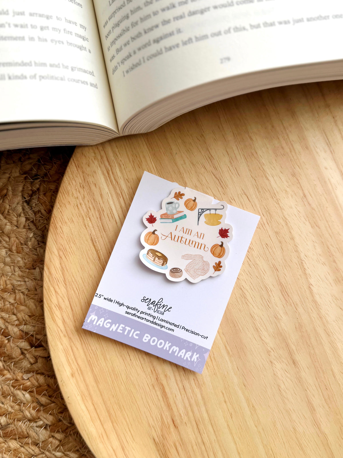I Am An Autumn Small Town Cozy Magnetic Bookmark