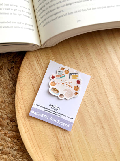 I Am An Autumn Small Town Cozy Magnetic Bookmark