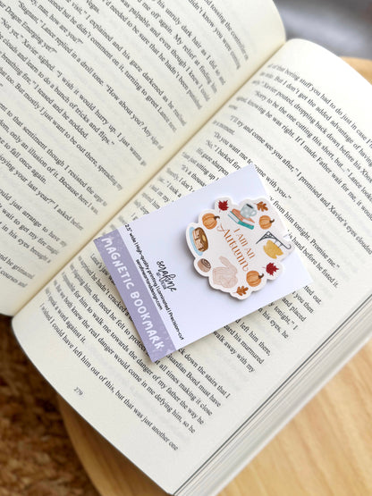 I Am An Autumn Small Town Cozy Magnetic Bookmark