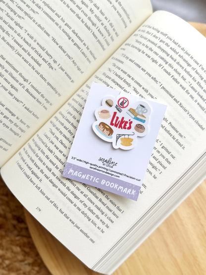 Cozy Small Town Cafe Magnetic Bookmark