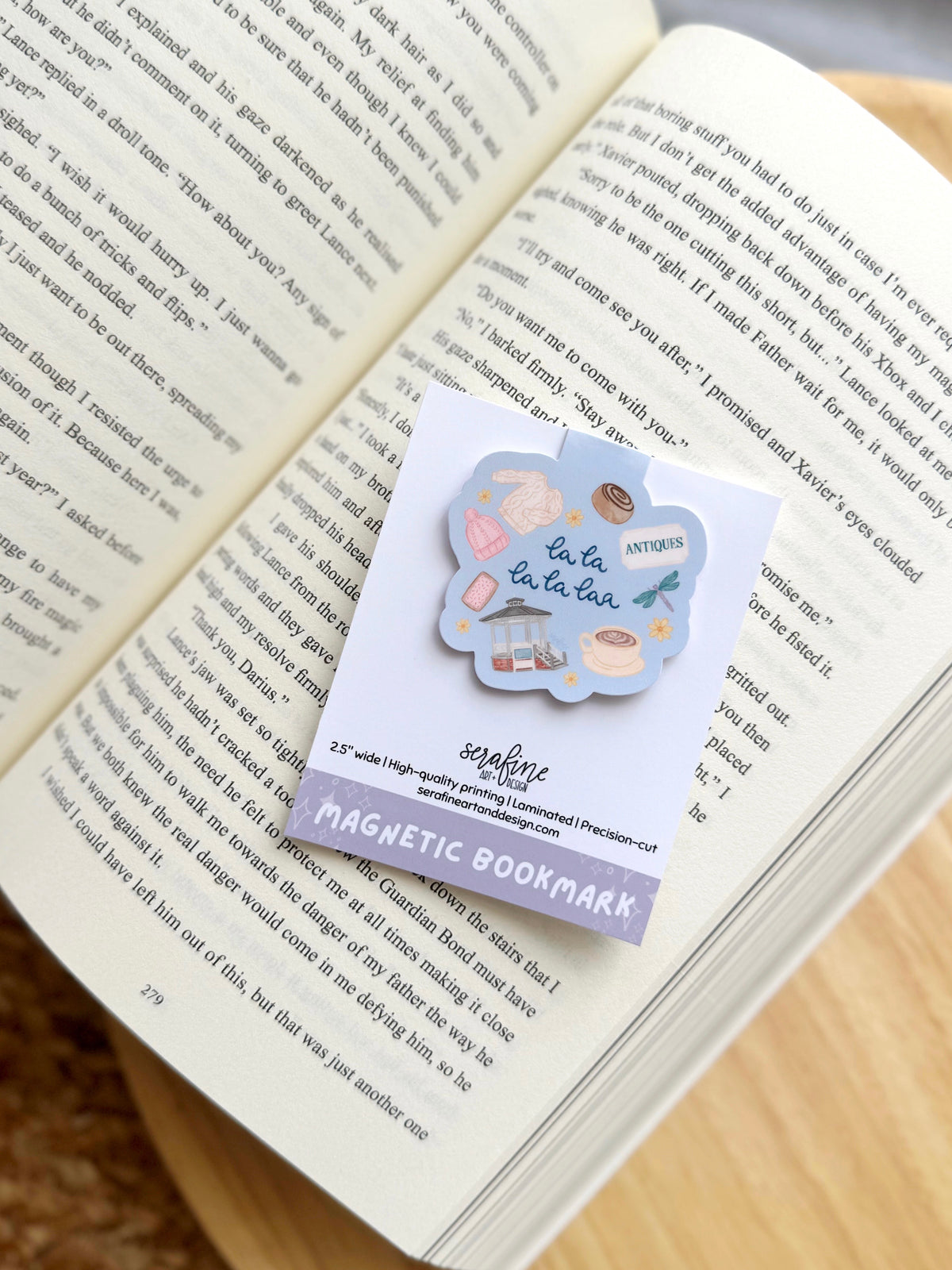 La La La La Laaa Cozy Small Town Magnetic Bookmark