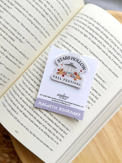 Fall Festival Small Town Cozy Magnetic Bookmark