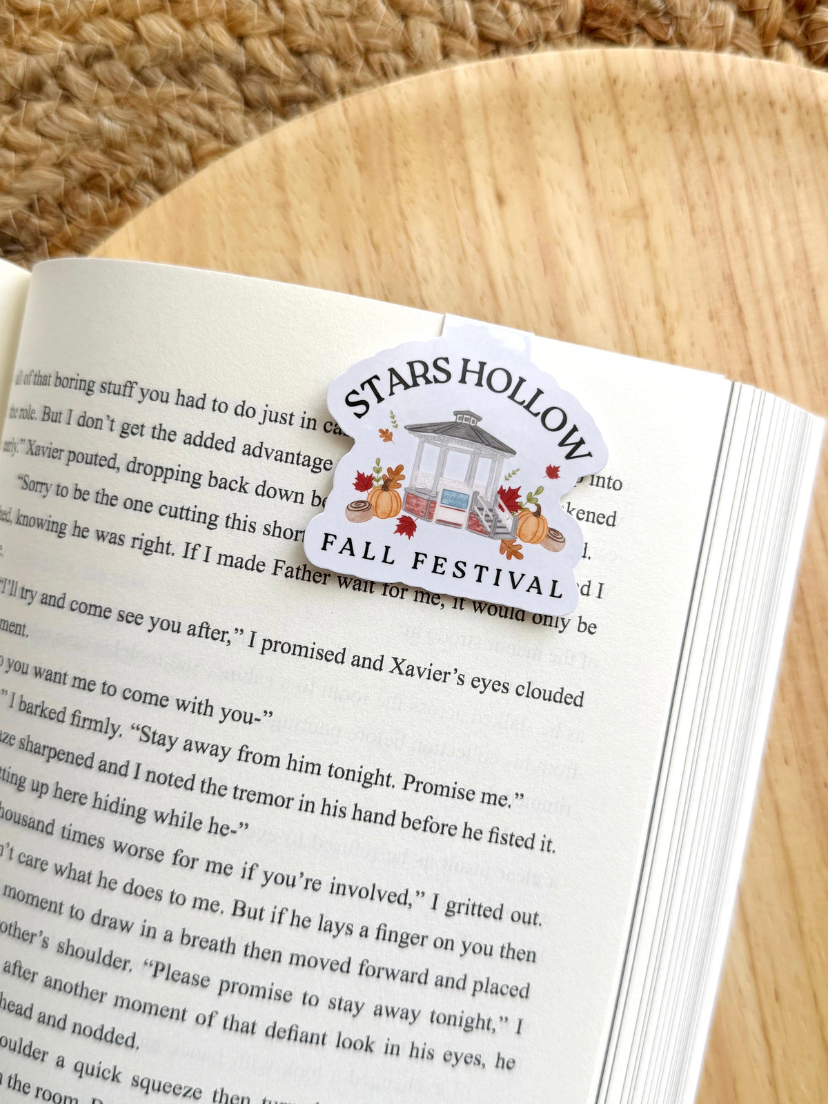 Fall Festival Small Town Cozy Magnetic Bookmark