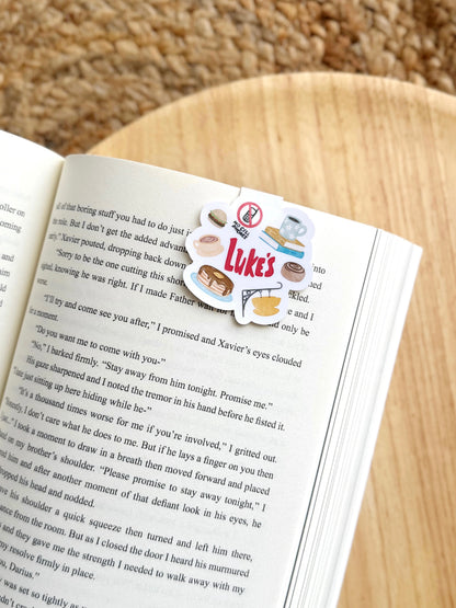 Cozy Small Town Cafe Magnetic Bookmark