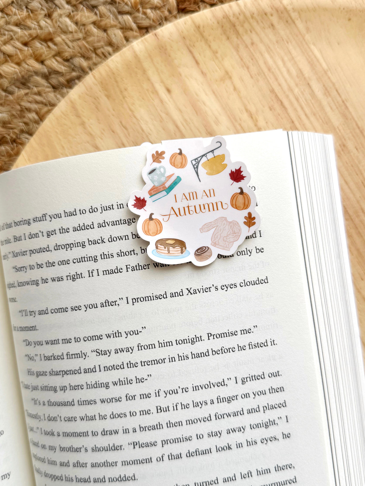 I Am An Autumn Small Town Cozy Magnetic Bookmark