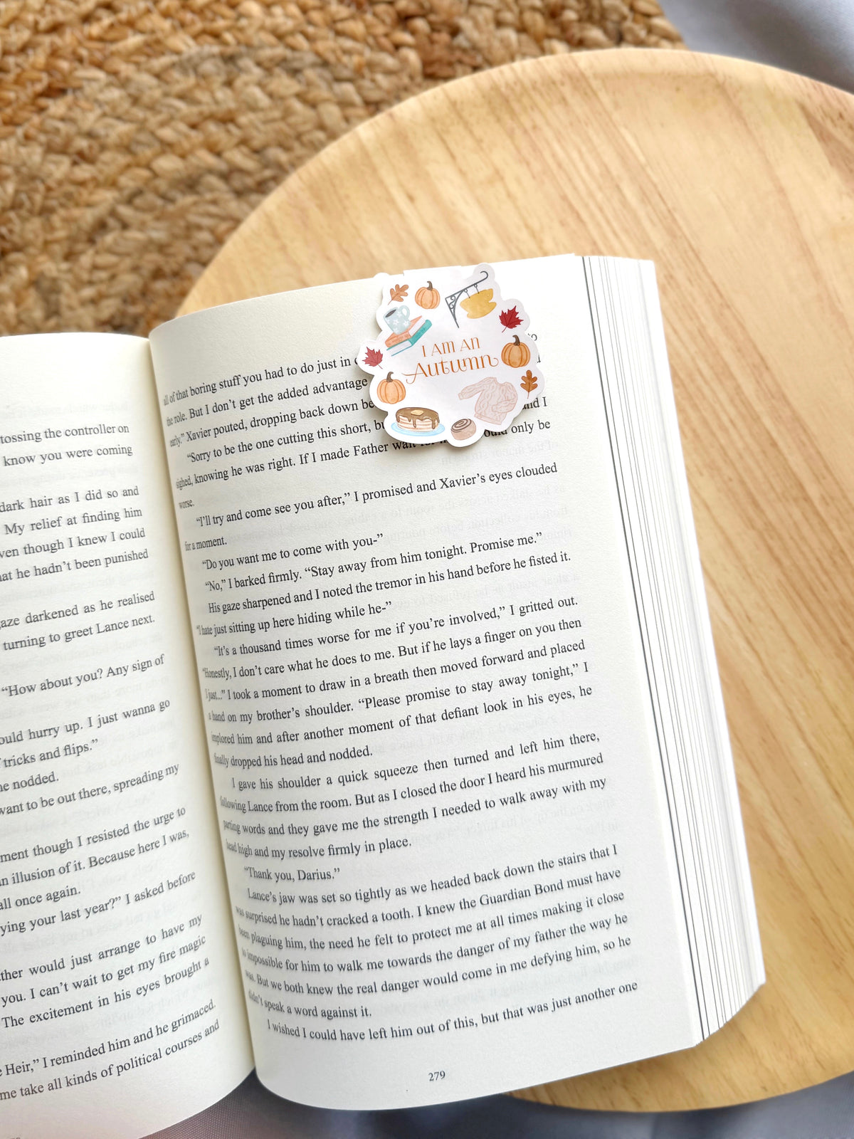 I Am An Autumn Small Town Cozy Magnetic Bookmark