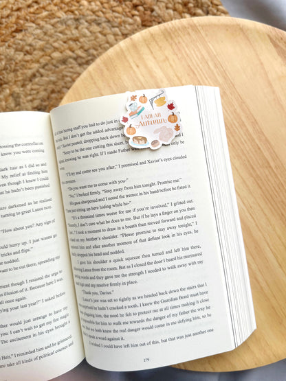 I Am An Autumn Small Town Cozy Magnetic Bookmark