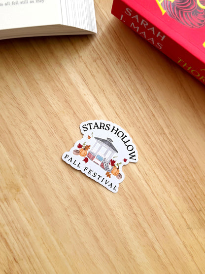 Fall Festival Cozy Small Town Bookish Sticker