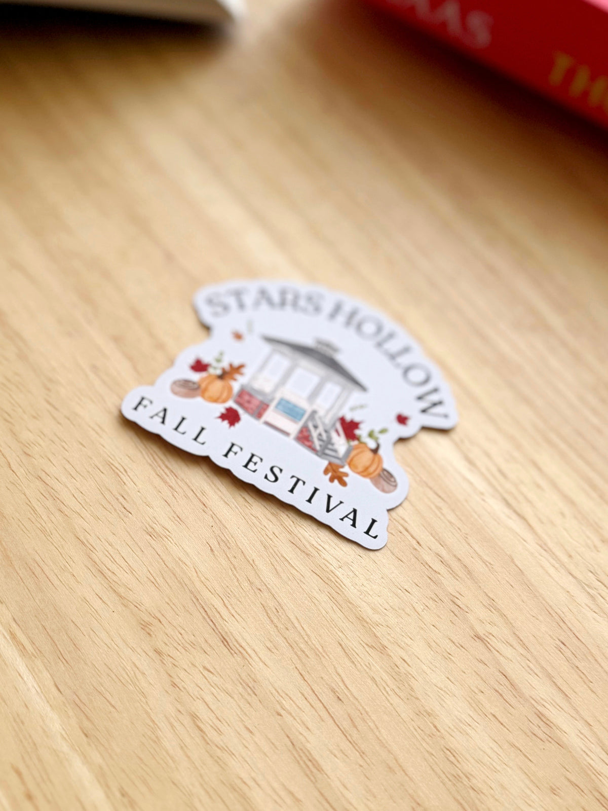 Fall Festival Cozy Small Town Bookish Sticker