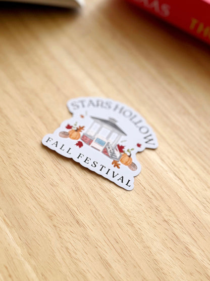 Fall Festival Cozy Small Town Bookish Sticker