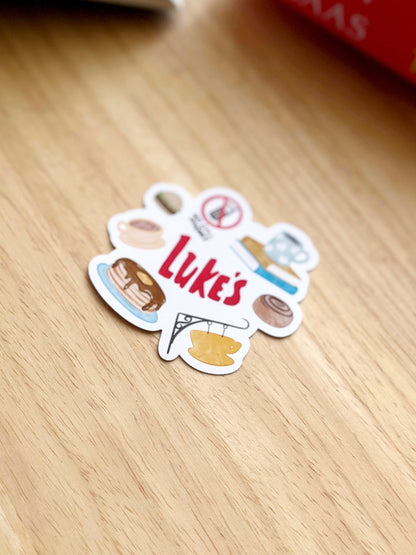 Cozy Small Town Cafe Bookish Sticker