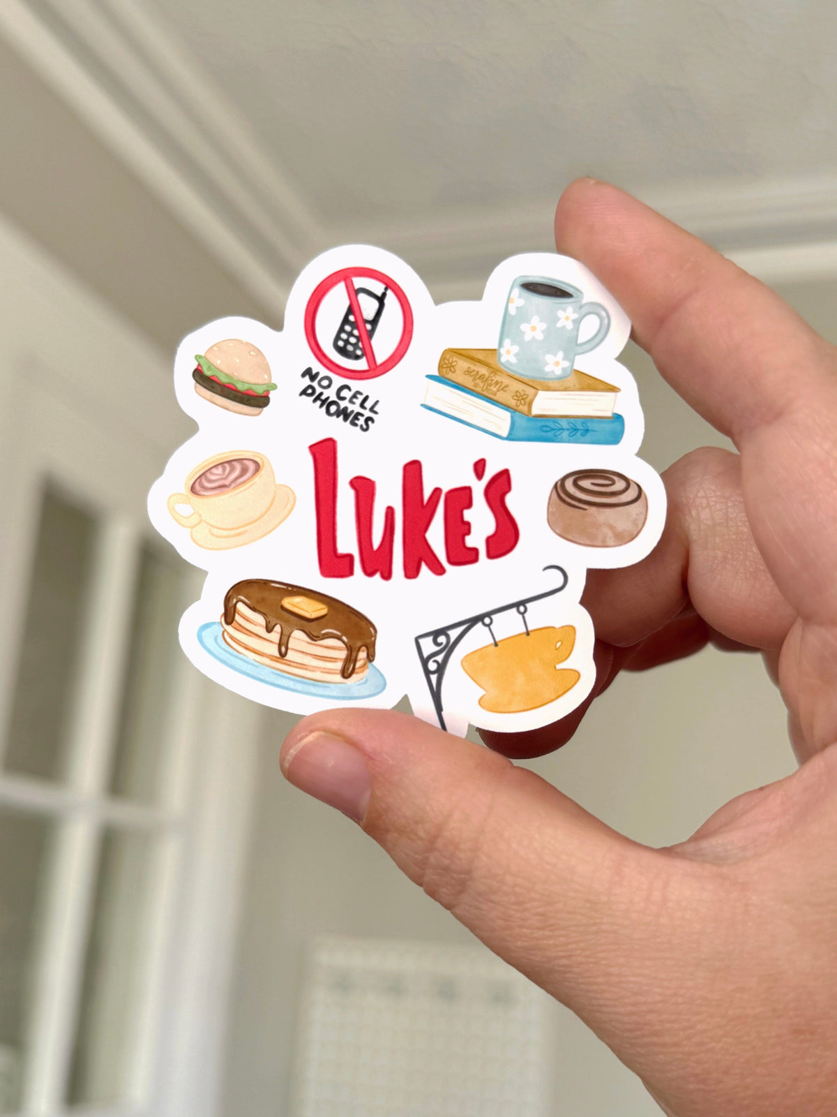 Cozy Small Town Cafe Bookish Sticker