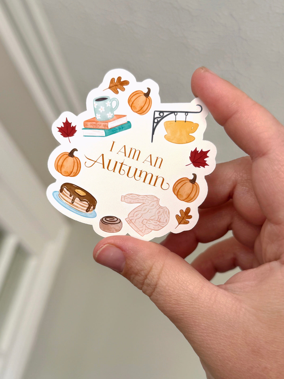 I Am An Autumn Cozy Small Town Bookish Sticker