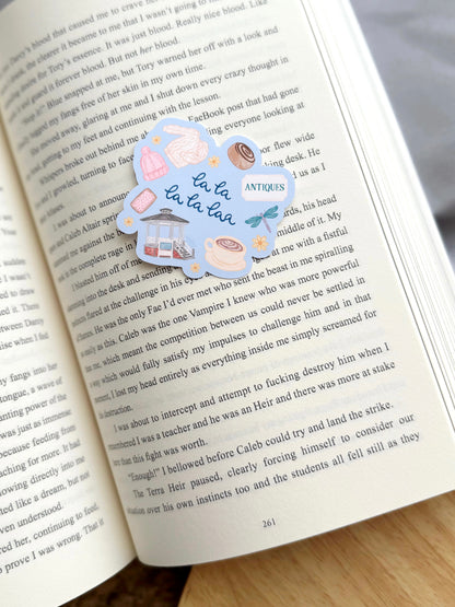 La La La La Laaa Cozy Small Town Bookish Sticker