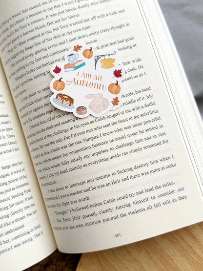 I Am An Autumn Cozy Small Town Bookish Sticker