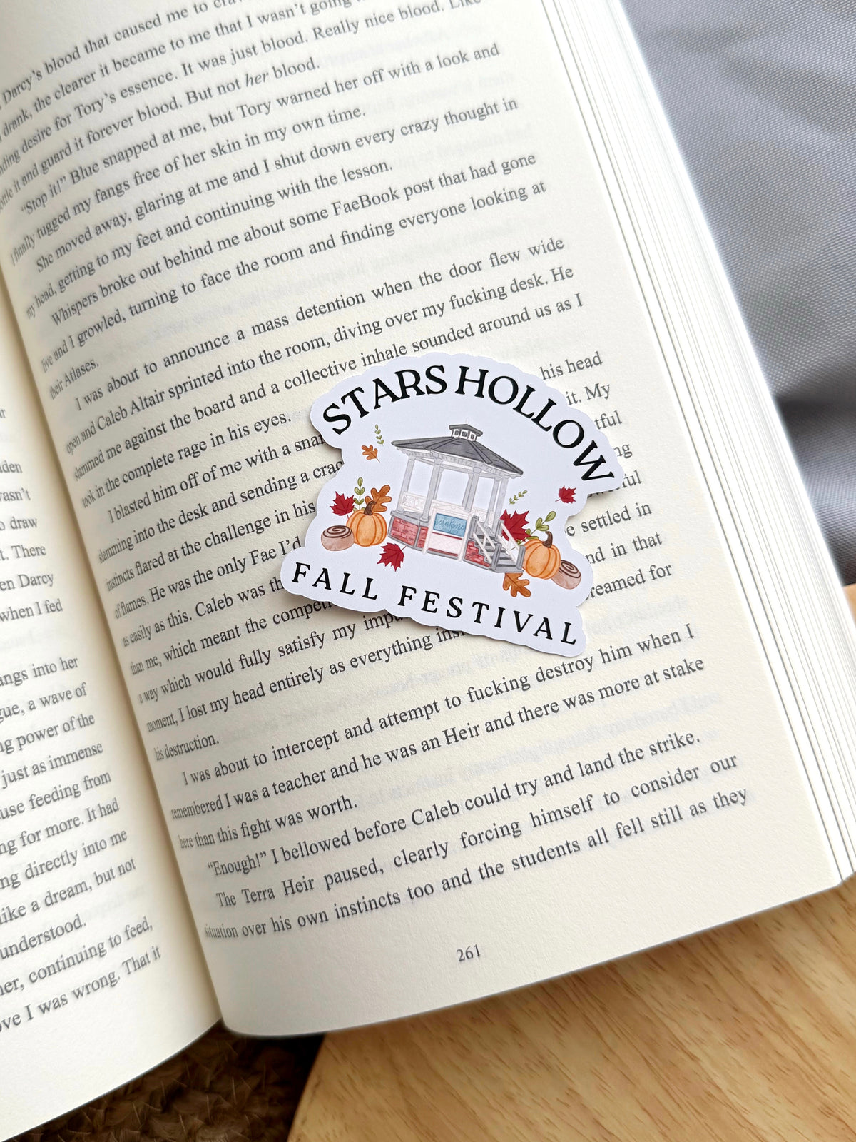 Fall Festival Cozy Small Town Bookish Sticker