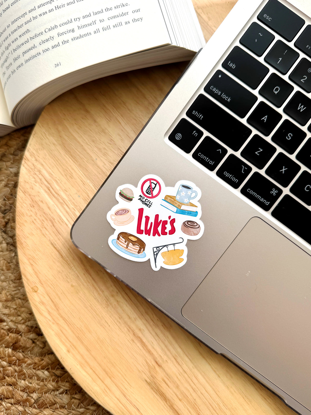 Cozy Small Town Cafe Bookish Sticker