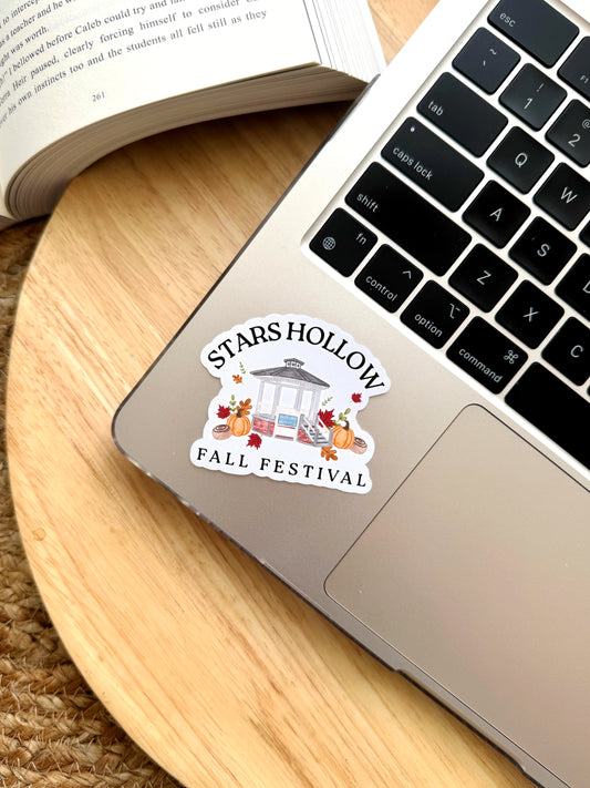 Fall Festival Cozy Small Town Bookish Sticker