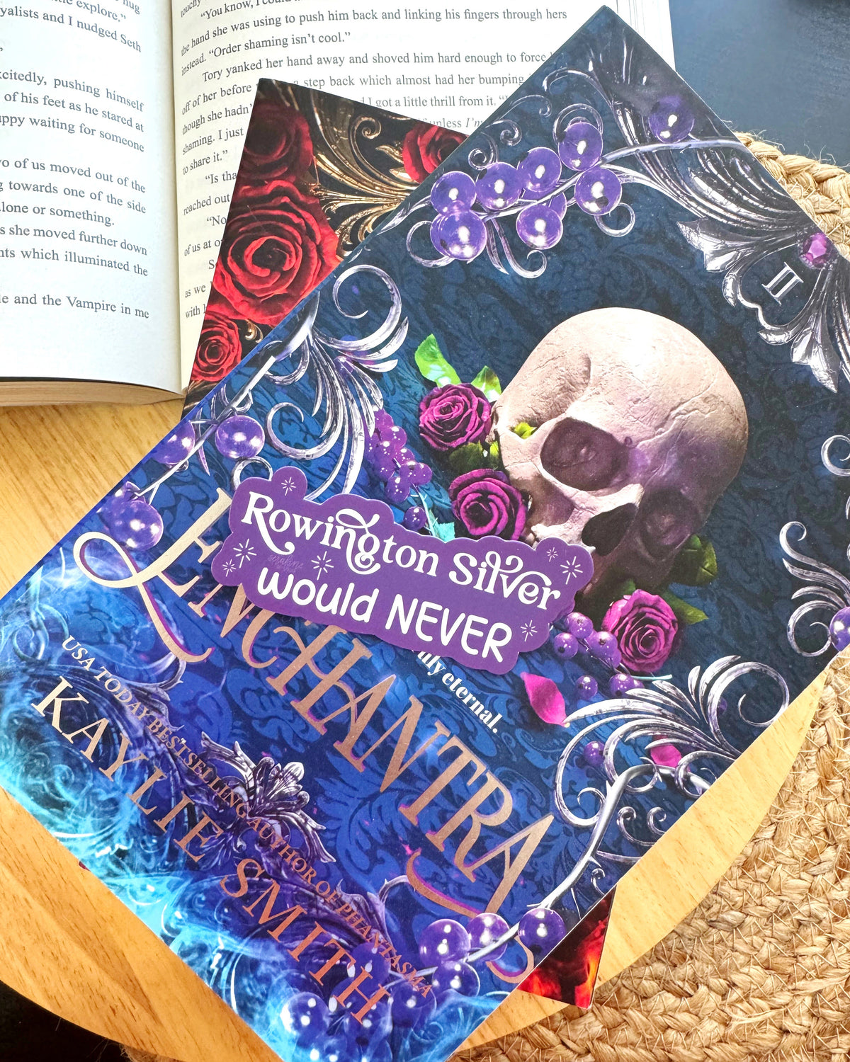 Rowington Silver Would Never Sticker | Enchantra, Wicked Games by Kaylie Smith | Officially Licensed