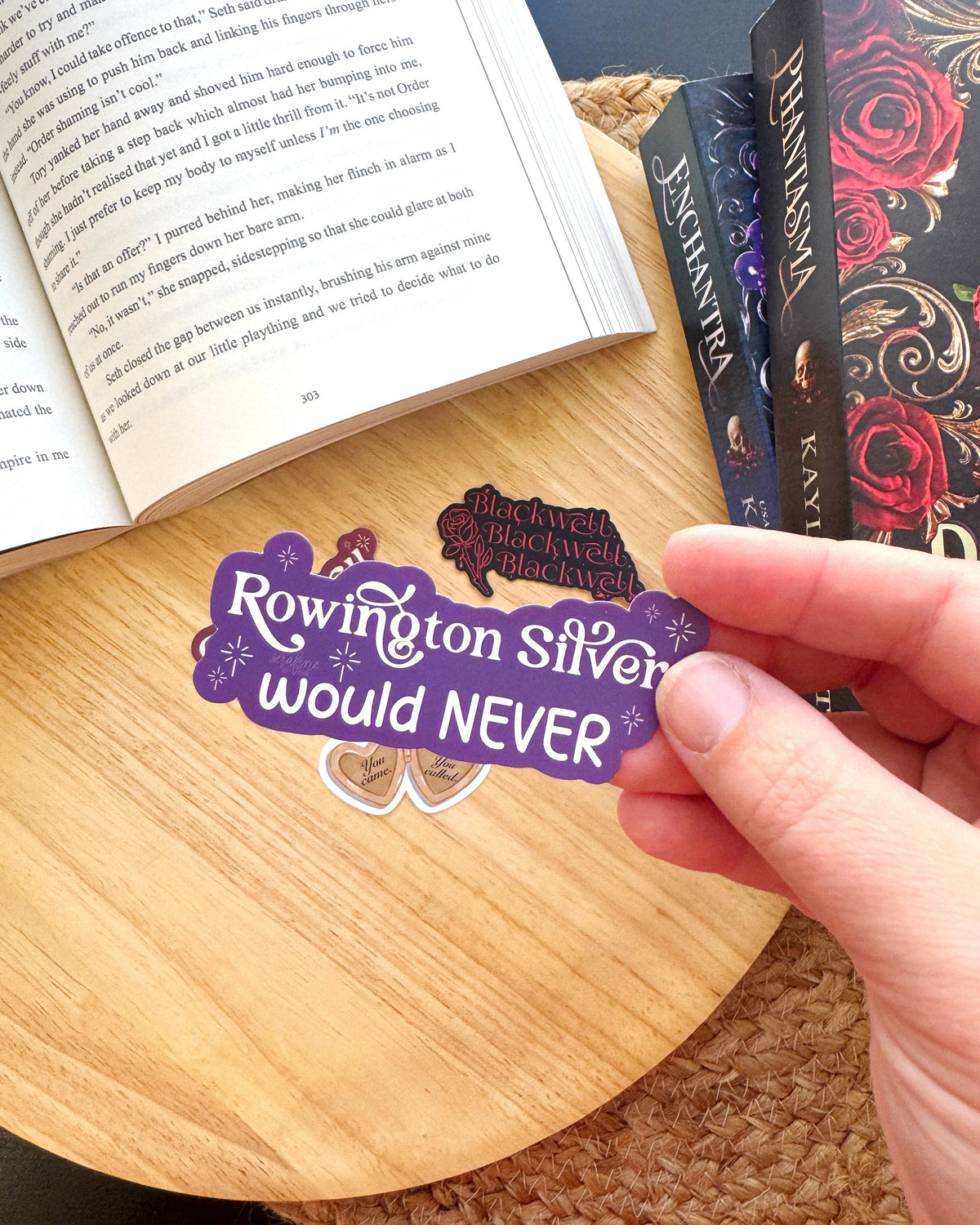 Rowington Silver Would Never Sticker | Enchantra, Wicked Games by Kaylie Smith | Officially Licensed