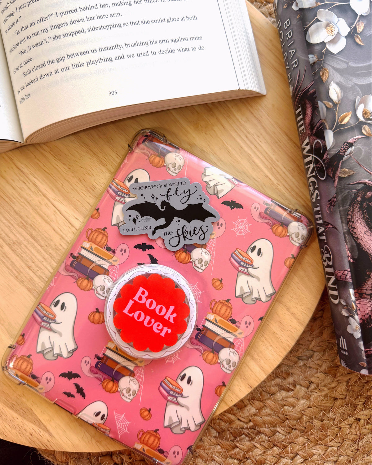 Wherever You Wish To Fly Dragon Sticker | On Wings of Blood by Briar Boleyn | Officially Licensed