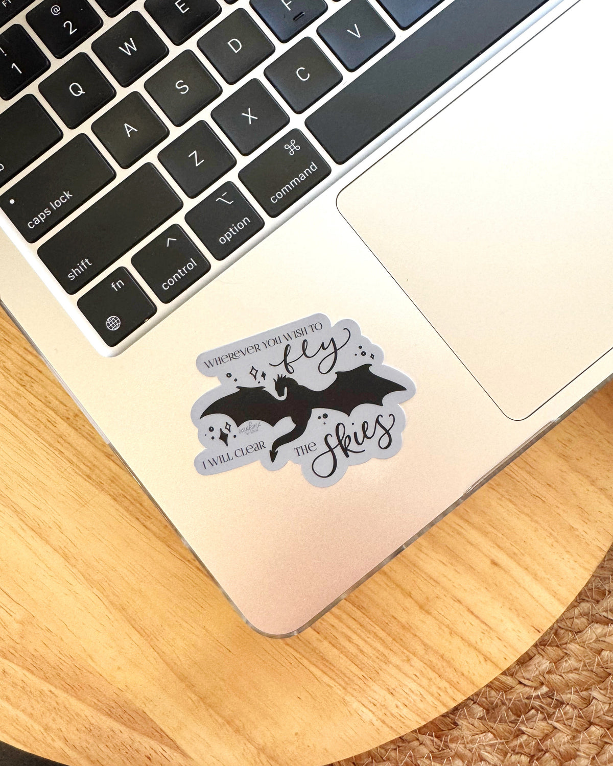 Wherever You Wish To Fly Dragon Sticker | On Wings of Blood by Briar Boleyn | Officially Licensed