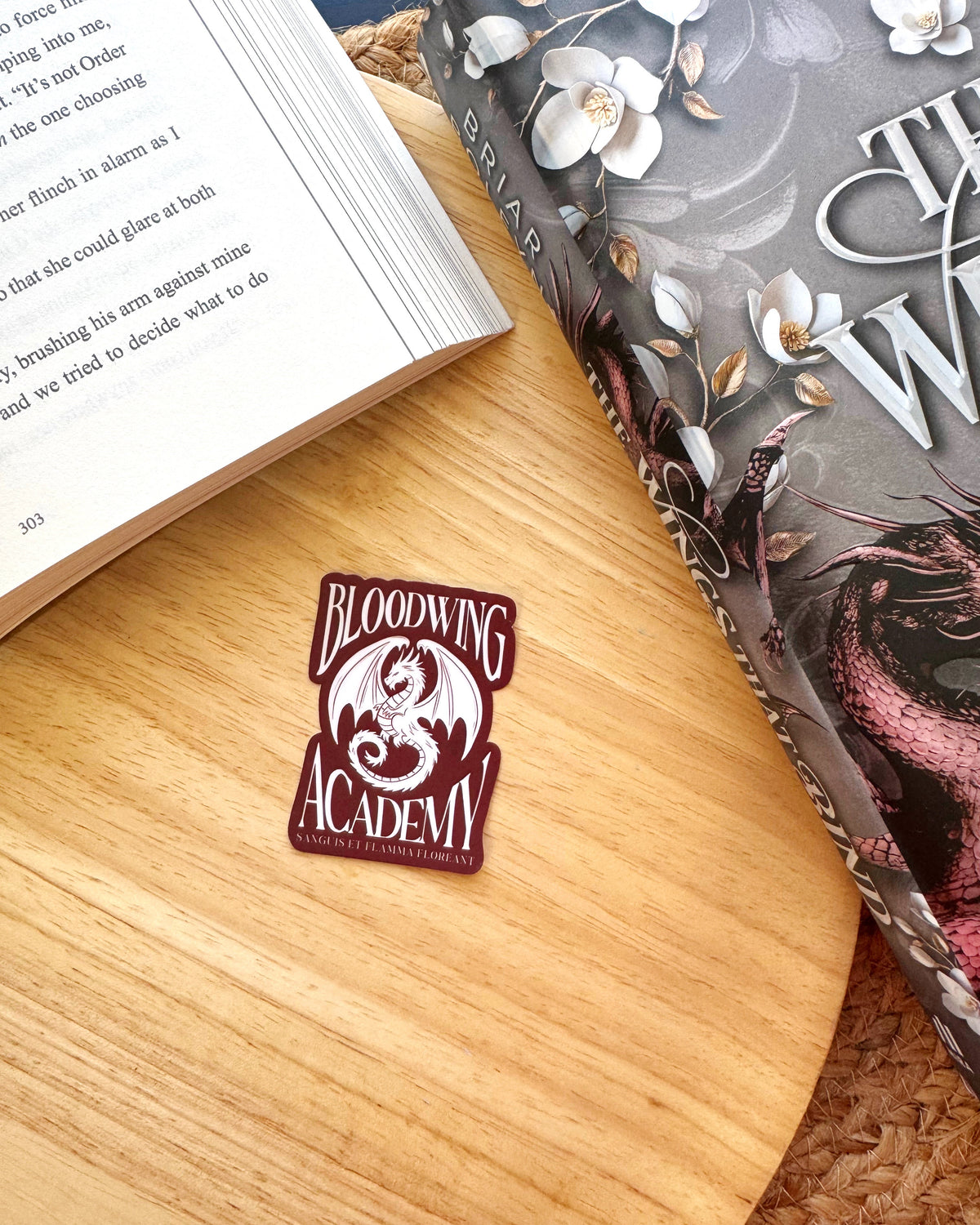 Bloodwing Academy Dragon Crest Sticker | On Wings of Blood by Briar Boleyn | Officially Licensed