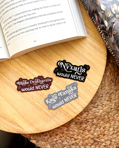 Bloodwing Academy Book Boyfriends Sticker | On Wings of Blood by Briar Boleyn | Officially Licensed