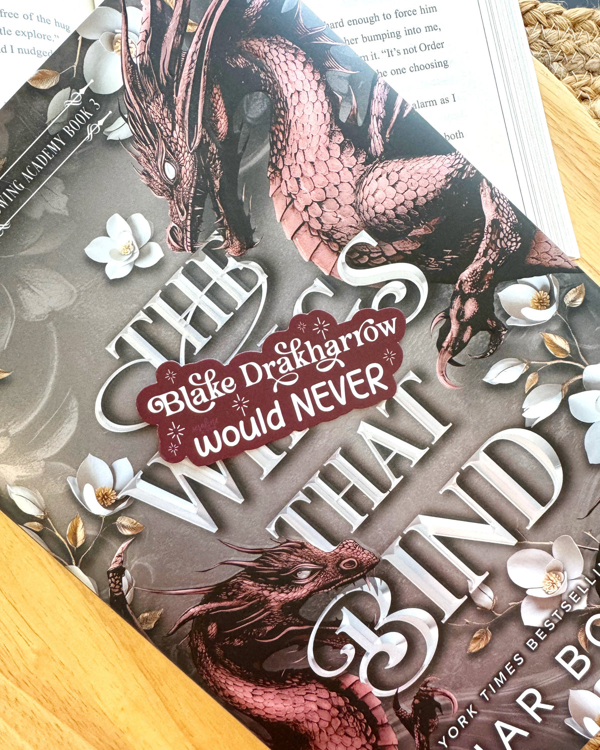 Bloodwing Academy Book Boyfriends Sticker | On Wings of Blood by Briar Boleyn | Officially Licensed