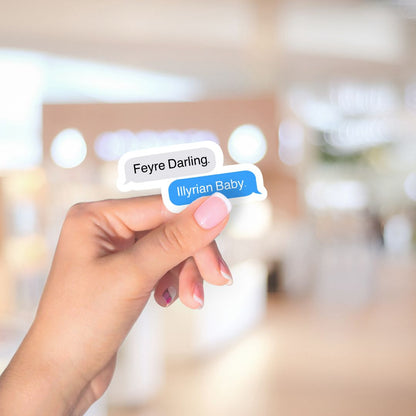 ACOTAR Feyre Darling Chat Sticker | Sarah J Maas Officially Licensed