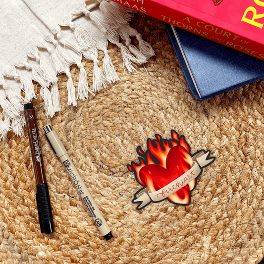 Aelin Fireheart Sticker | Bookish | Sarah J Maas | Throne of Glass - Serafine Art & Design - 