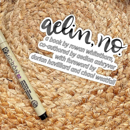 Aelin, No Sticker | Bookish | Sarah J Maas | Throne of Glass - Serafine Art & Design - 