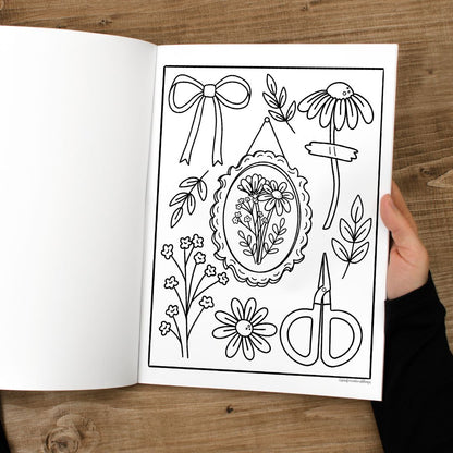 The Cottagecore Coloring Book by Serafine Art and Design
