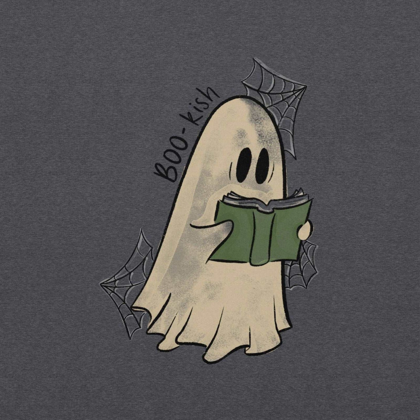 Boo-kish Ghost Unisex Hoodie | Bookish Halloween Merch - Serafine Art & Design - 