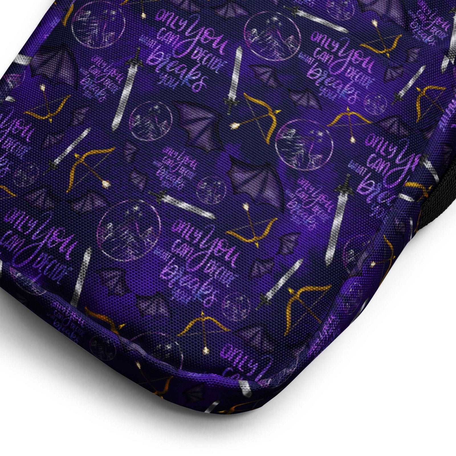 Bookish Crossbody Bag | ACOTAR Night Court | SJM Merch - Serafine Art & Design - 