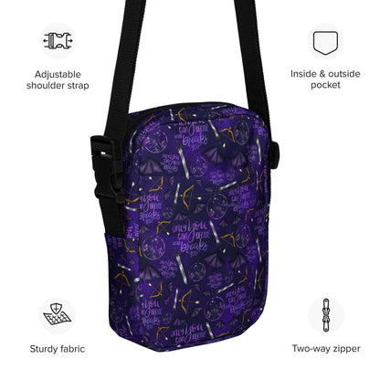 Bookish Crossbody Bag | ACOTAR Night Court | SJM Merch - Serafine Art & Design - 