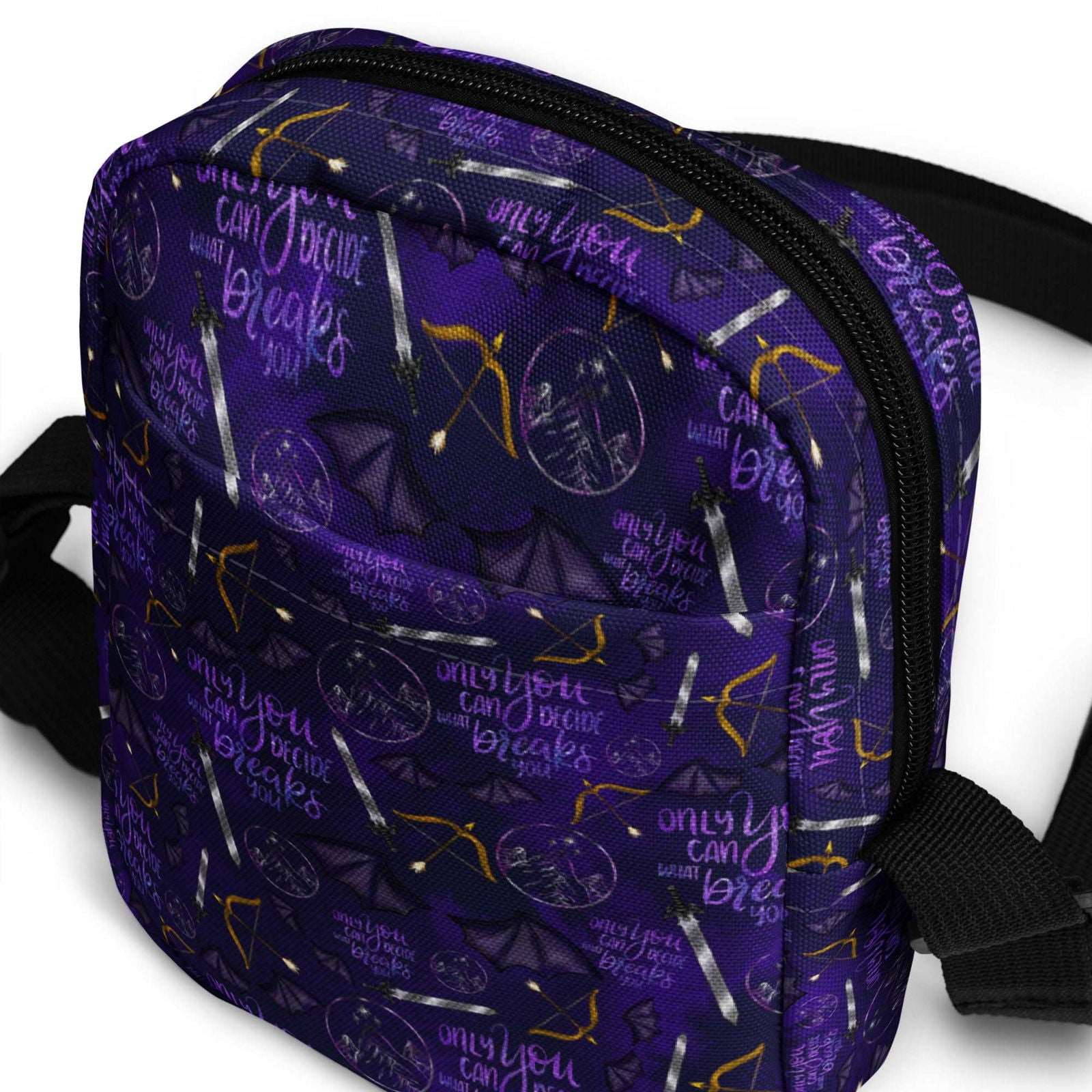 Bookish Crossbody Bag | ACOTAR Night Court | SJM Merch - Serafine Art & Design - 