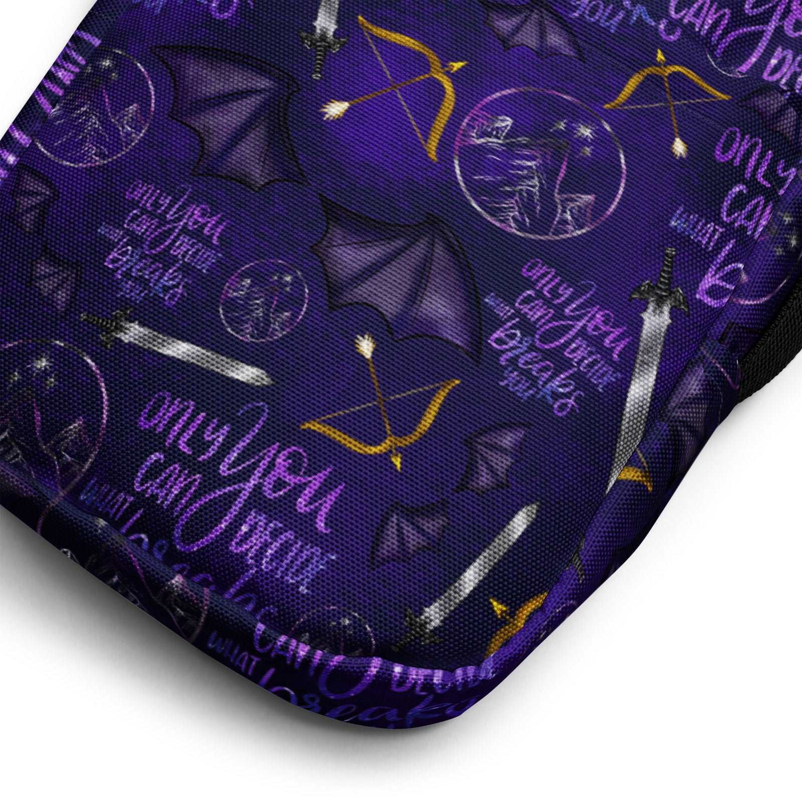 Bookish Crossbody Bag | ACOTAR Night Court | SJM Merch - Serafine Art & Design - 